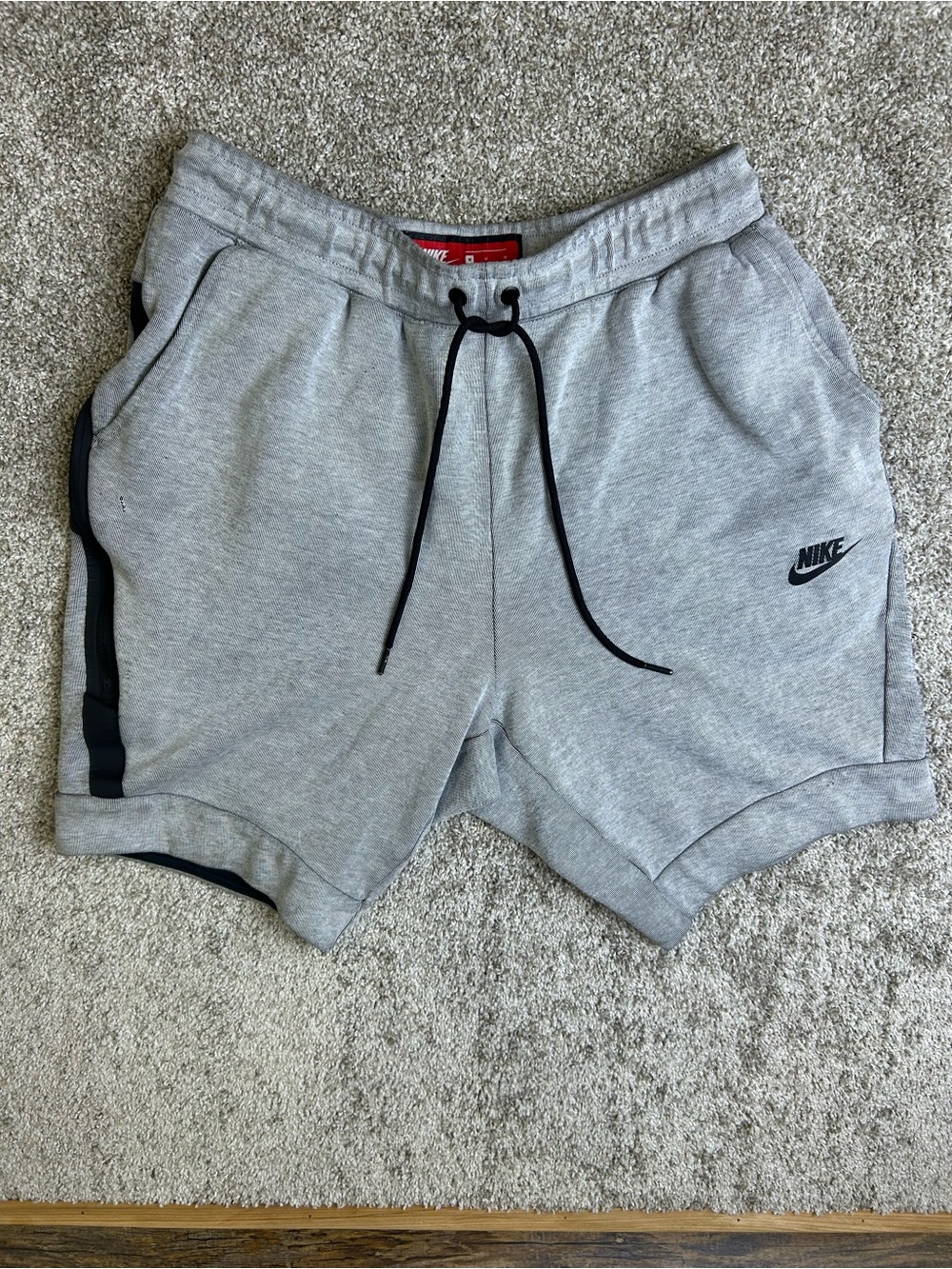 Vintage 2010's Nike Tech Fleece Gray Medium Sweat Shorts